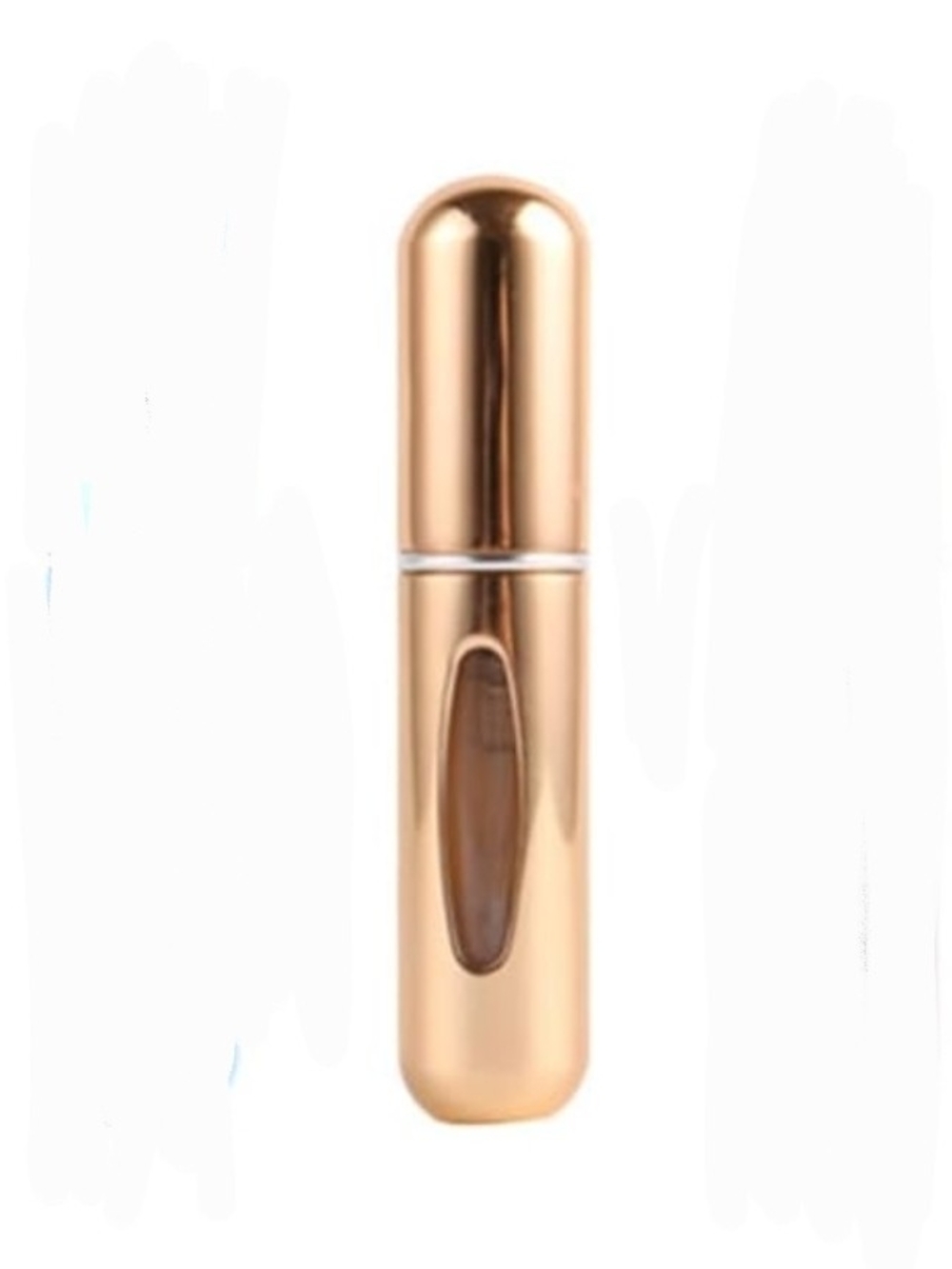 Portable Metallic Gold Refillable Perfume Atomizer Spray Bottle 5ml